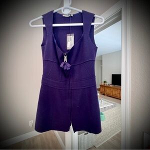 NWT!  Prada zip up vest!  Rich dark purple!  Beautiful and never worn!:)